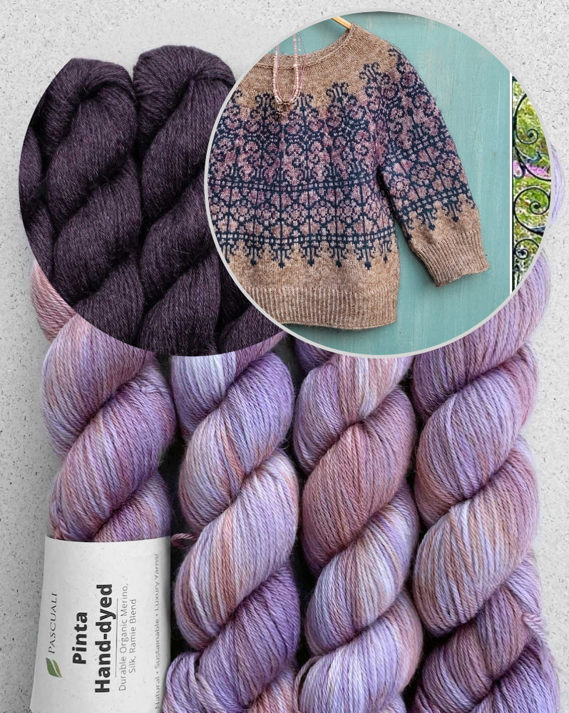 Secret Garden Sweater von Elenor Mortensen mit Pinta / Handgefärbt von Pascuali 6
