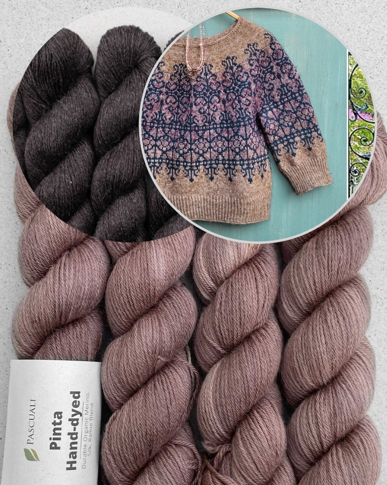 Secret Garden Sweater von Elenor Mortensen mit Pinta / Handgefärbt von Pascuali 8