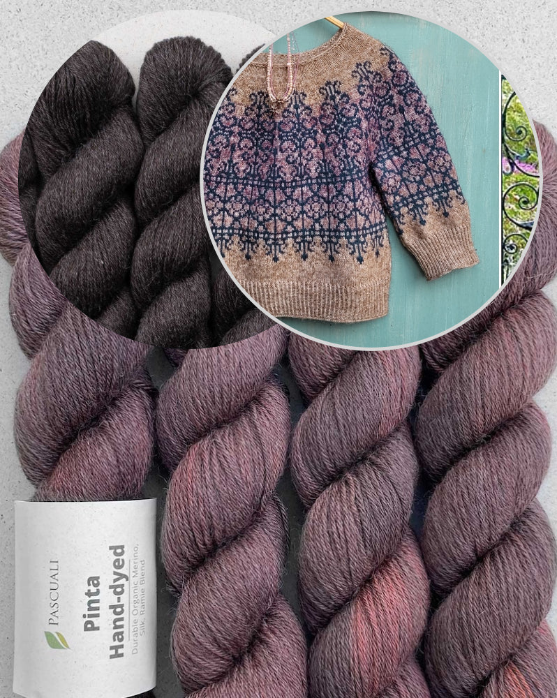 Secret Garden Sweater von Elenor Mortensen mit Pinta / Handgefärbt von Pascuali 9