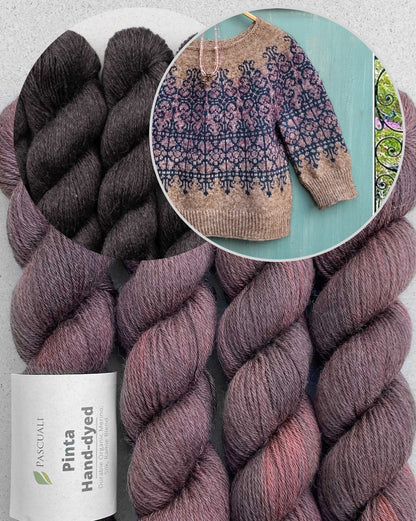 Secret Garden Sweater von Elenor Mortensen mit Pinta / Handgefärbt von Pascuali 9