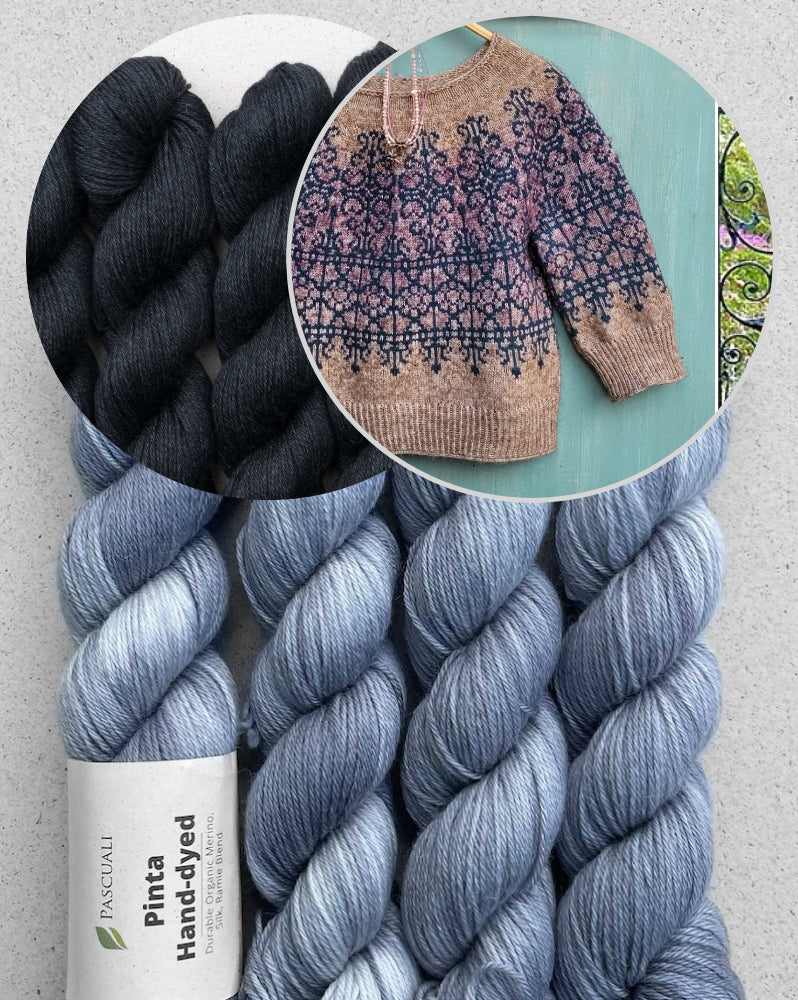 Secret Garden Sweater von Elenor Mortensen mit Pinta / Handgefärbt von Pascuali 7