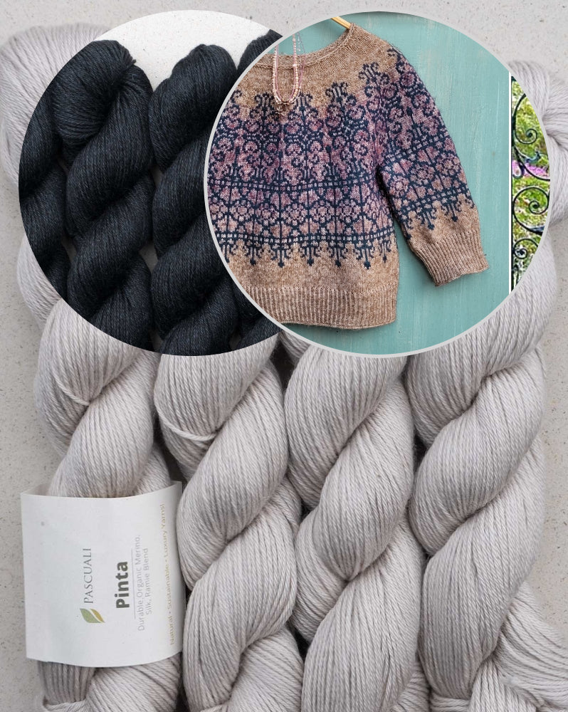 Secret Garden Sweater von Elenor Mortensen mit Pinta / Handgefärbt von Pascuali 11