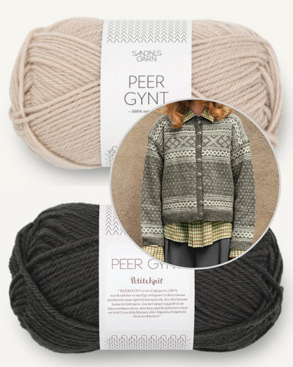 Setesdal Cardigan | klassisches Muster aus Peer Gynt von Sandnes Garn