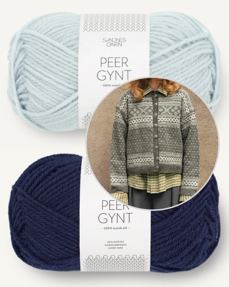 Setesdal Cardigan | klassisches Muster aus Peer Gynt von Sandnes Garn