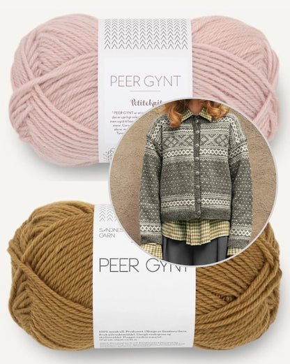 Setesdal Cardigan | klassisches Muster aus Peer Gynt von Sandnes Garn