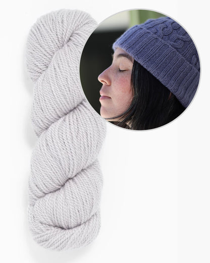 Sellwood Hat | mjukt flätmönster i Tynd från Woolfolk