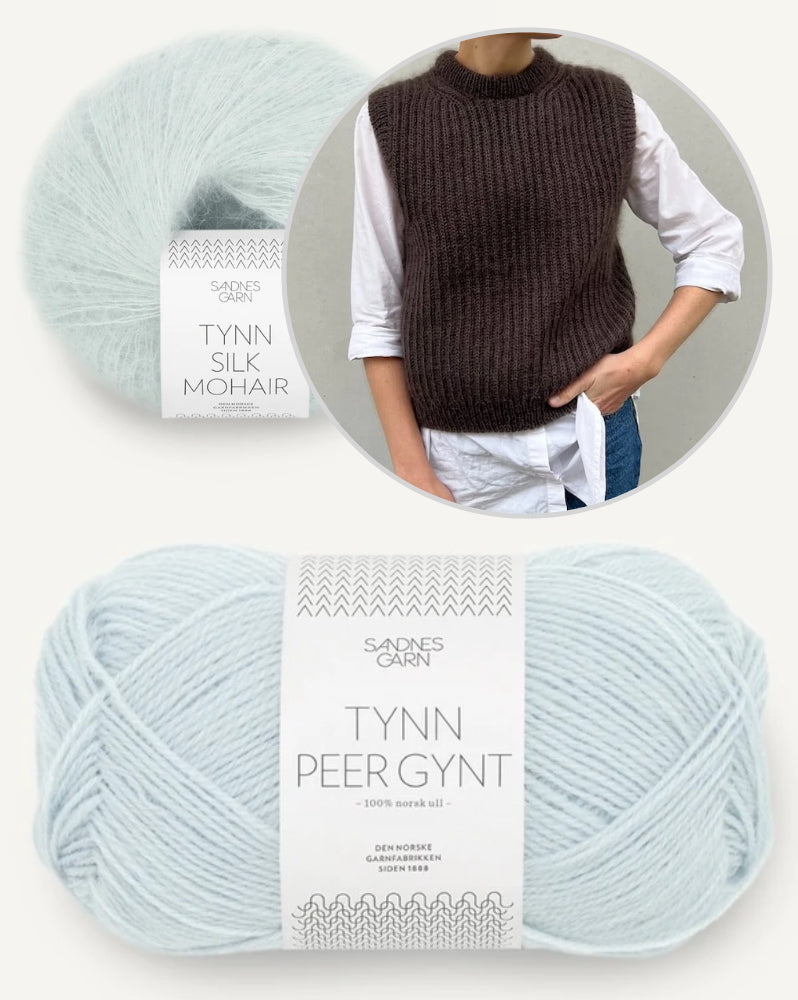 September Slipover von PetiteKnit mit Tynn Peer Gynt und Tynn Silk Mohair von Sandnes Garn 10