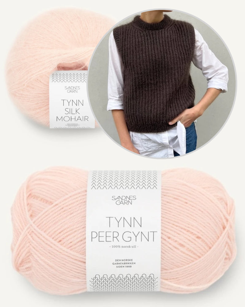September Slipover von PetiteKnit mit Tynn Peer Gynt und Tynn Silk Mohair von Sandnes Garn 11