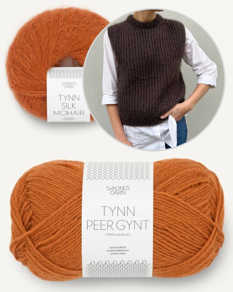 September Slipover von PetiteKnit mit Tynn Peer Gynt und Tynn Silk Mohair von Sandnes Garn 12