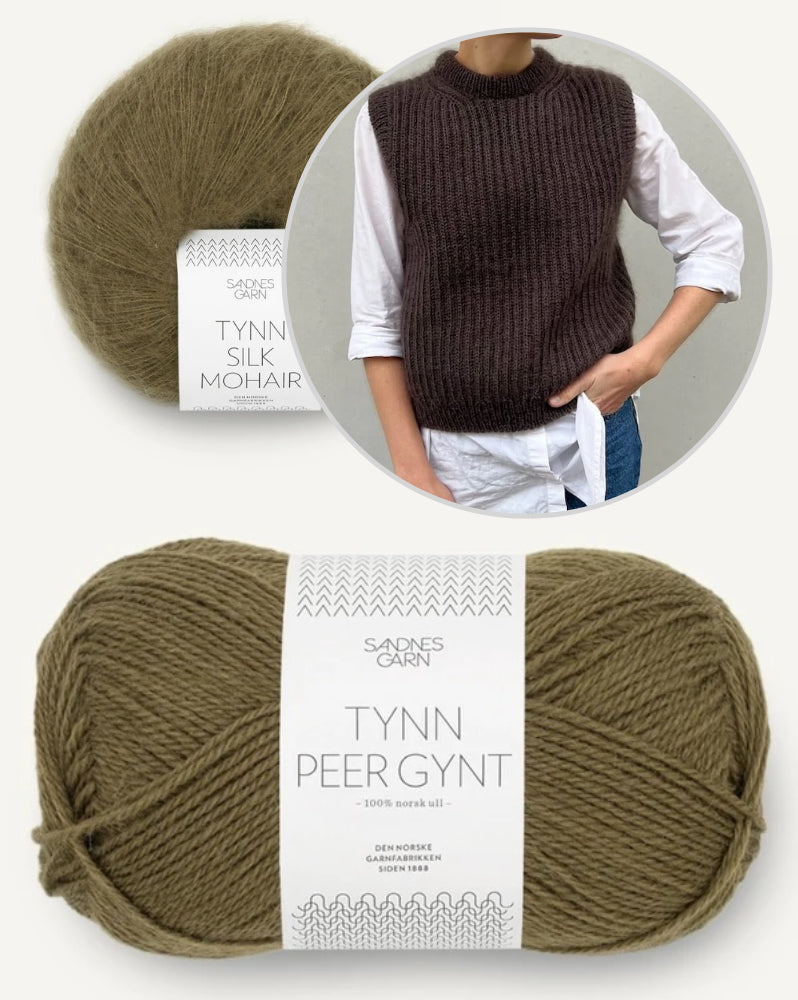 September Slipover von PetiteKnit mit Tynn Peer Gynt und Tynn Silk Mohair von Sandnes Garn 13