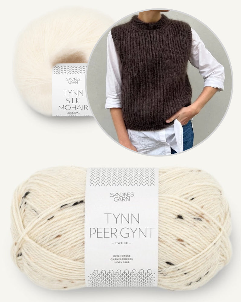 September Slipover von PetiteKnit mit Tynn Peer Gynt und Tynn Silk Mohair von Sandnes Garn 8