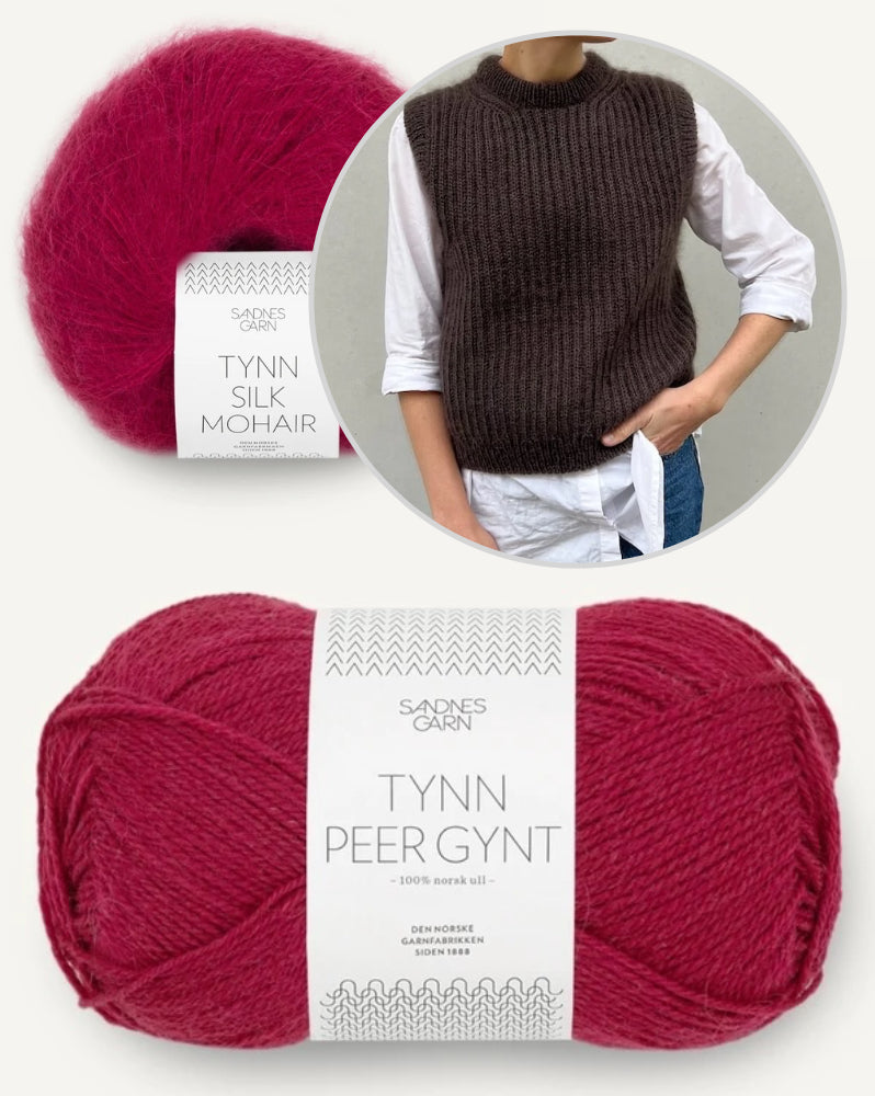 September Slipover von PetiteKnit mit Tynn Peer Gynt und Tynn Silk Mohair von Sandnes Garn 9