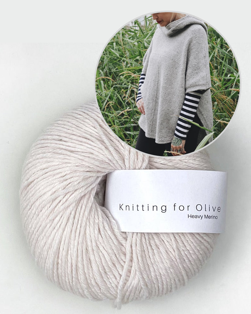 Sheltered Poncho von Andrea Mowry mit Heavy Merino von Knitting for Olive 13