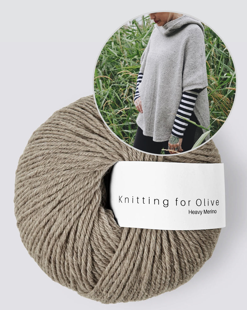 Sheltered Poncho von Andrea Mowry mit Heavy Merino von Knitting for Olive 20