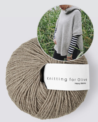Sheltered Poncho von Andrea Mowry mit Heavy Merino von Knitting for Olive 20