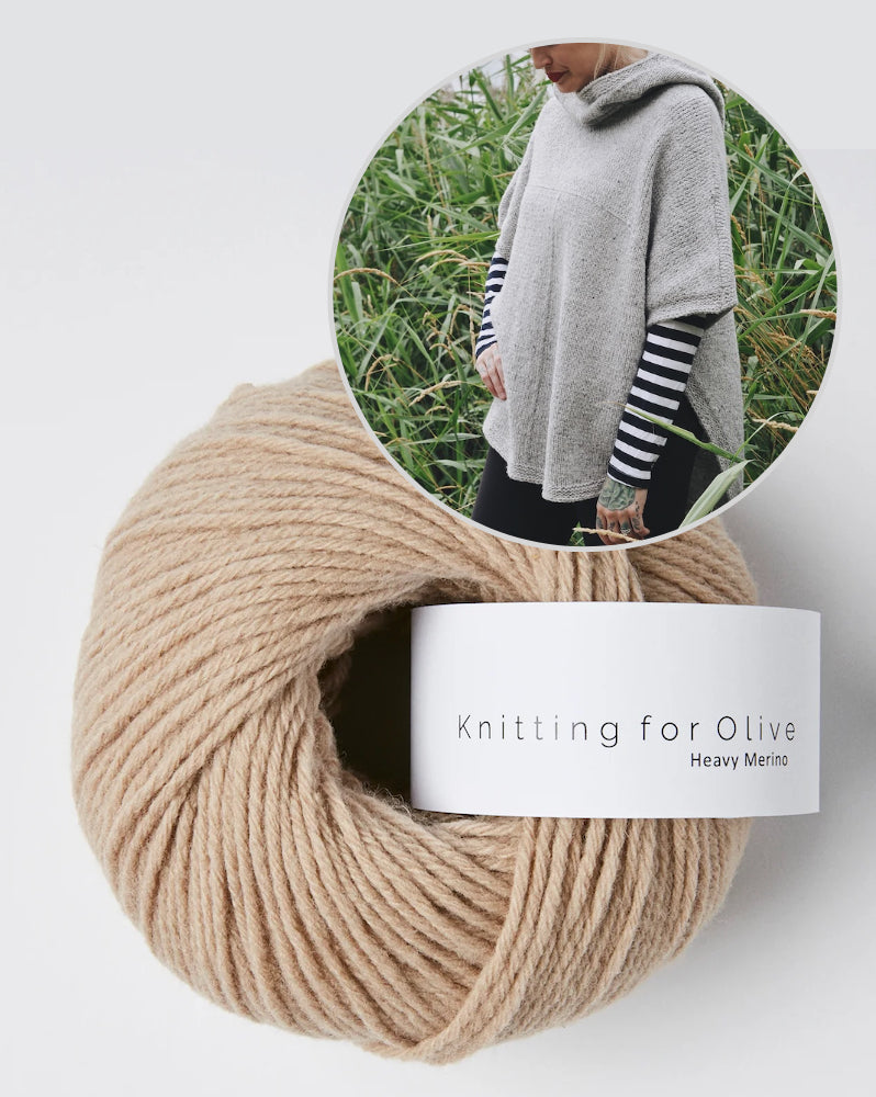 Sheltered Poncho von Andrea Mowry mit Heavy Merino von Knitting for Olive 16