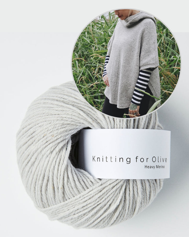 Sheltered Poncho von Andrea Mowry mit Heavy Merino von Knitting for Olive 11