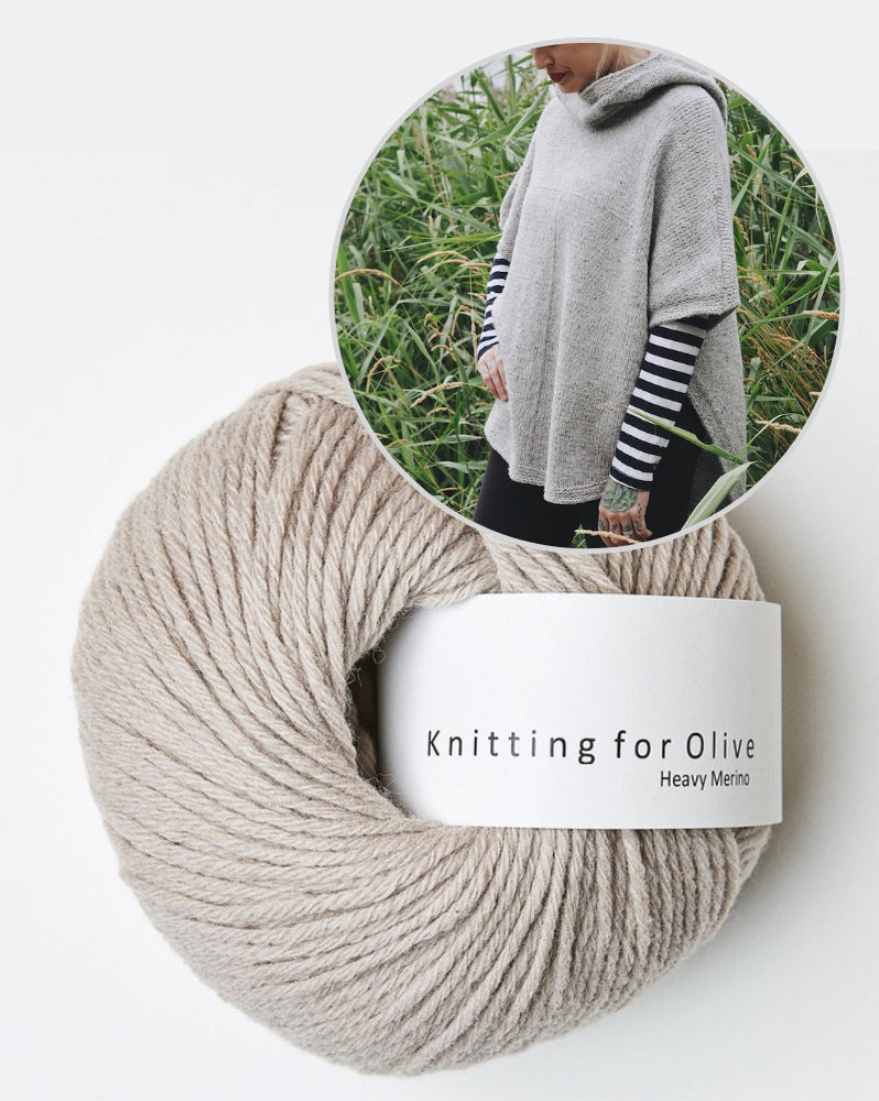 Sheltered Poncho von Andrea Mowry mit Heavy Merino von Knitting for Olive 12