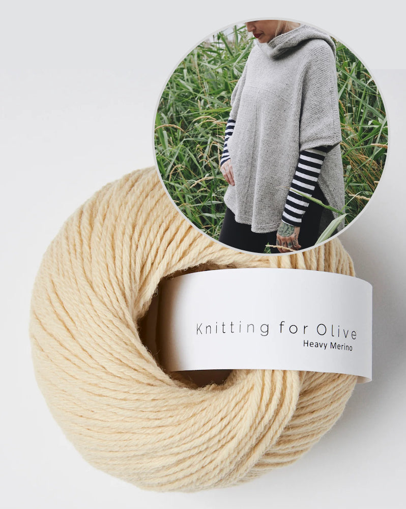 Sheltered Poncho von Andrea Mowry mit Heavy Merino von Knitting for Olive 14