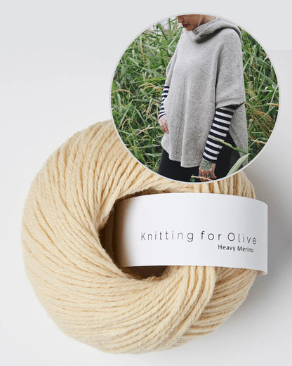 Sheltered Poncho von Andrea Mowry mit Heavy Merino von Knitting for Olive 14