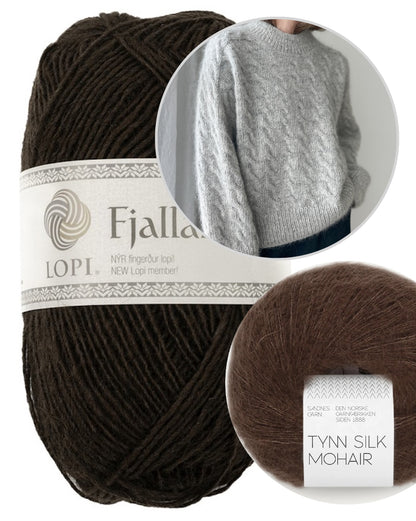 Shoreline Sweater | zartes Muster aus Fjallalopi und Tynn Silk Mohair