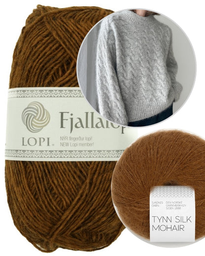 Shoreline Sweater | zartes Muster aus Fjallalopi und Tynn Silk Mohair
