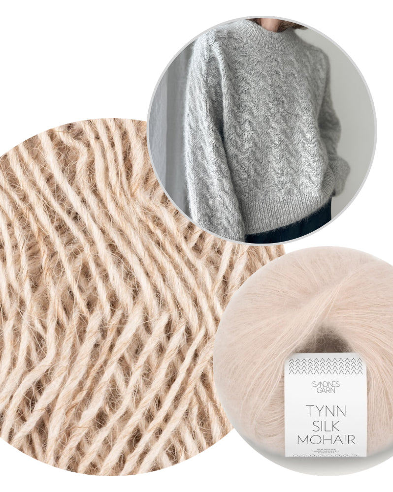 Shoreline Sweater | zartes Muster aus Fjallalopi und Tynn Silk Mohair