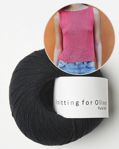 Top Sigrid | ligne A délicate en pure soie de Knitting for Olive