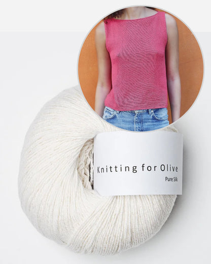 Top Sigrid | ligne A délicate en pure soie de Knitting for Olive