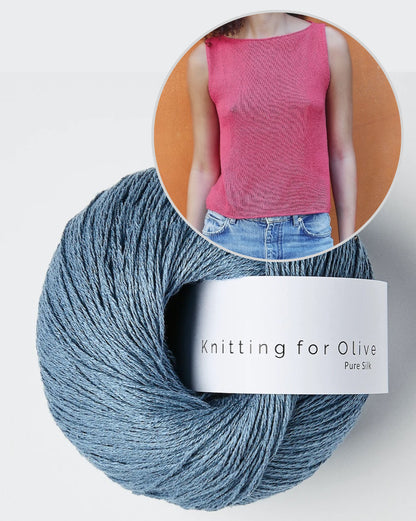 Top Sigrid | ligne A délicate en pure soie de Knitting for Olive