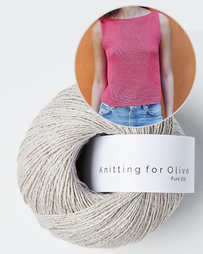 Top Sigrid | ligne A délicate en pure soie de Knitting for Olive