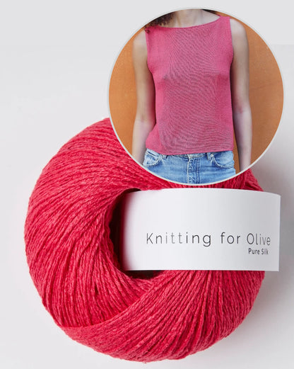 Top Sigrid | ligne A délicate en pure soie de Knitting for Olive