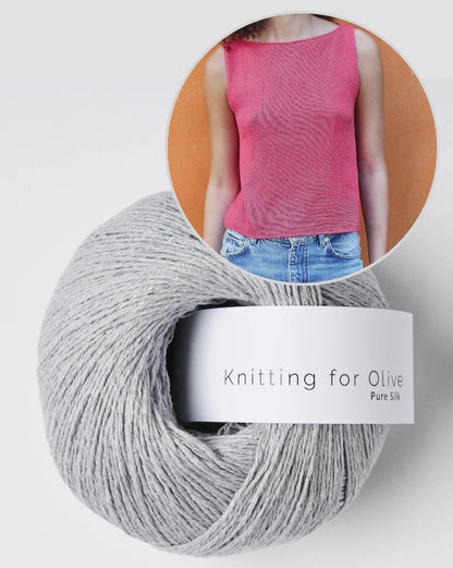 Top Sigrid | ligne A délicate en pure soie de Knitting for Olive