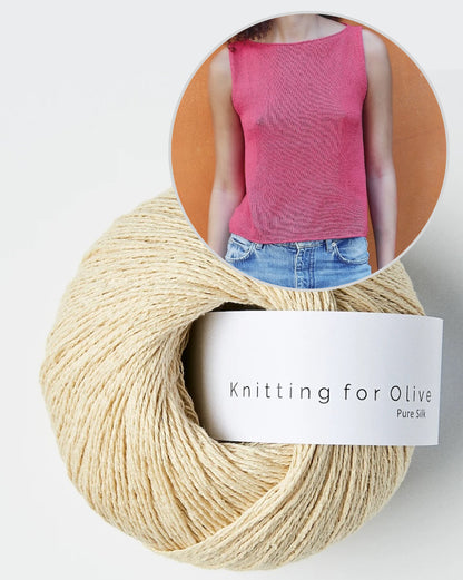 Top Sigrid | ligne A délicate en pure soie de Knitting for Olive