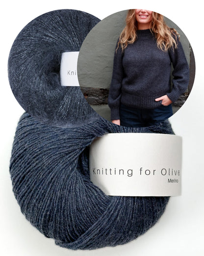 Simple and Simple Sweater von Knitting for Olive mit Merino und Soft Silk Mohair dreifädig 12