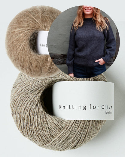 Simple and Simple Sweater von Knitting for Olive mit Merino und Soft Silk Mohair dreifädig 14