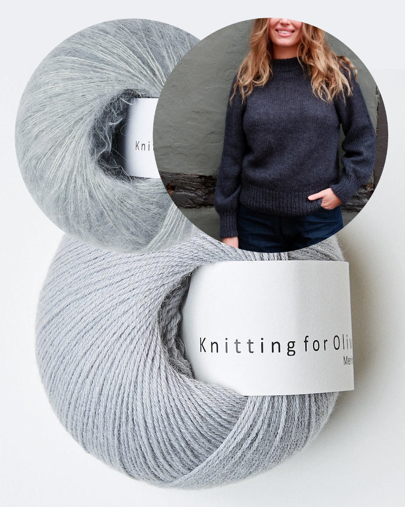 Simple and Simple Sweater von Knitting for Olive mit Merino und Soft Silk Mohair dreifädig 16