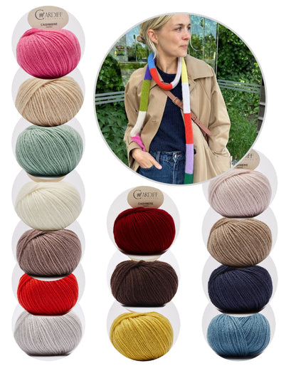 Sister Scarf | Schal mit Gratisanleitung aus Classic Cashmere von Cardiff