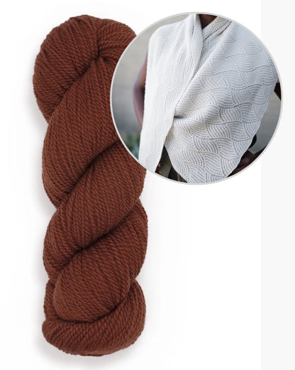 Scialle Skala | delicato scialle in filato Tynd di Woolfolk