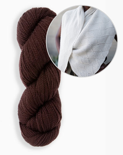 Scialle Skala | delicato scialle in filato Tynd di Woolfolk