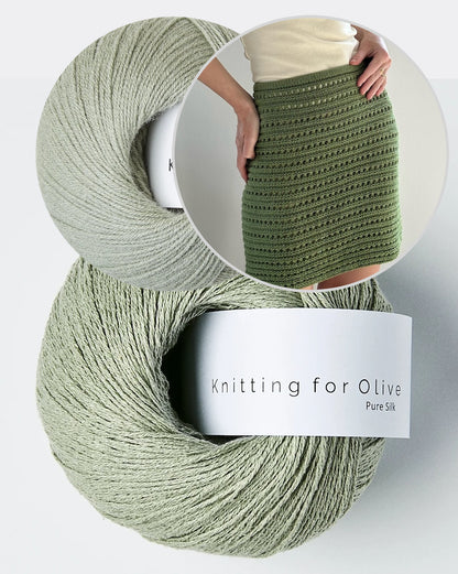 Skirt No. 2 | luftiges Strukturmuster aus Pure Silk und Merino von Knitting for Olive