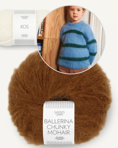 Skye Sweater Kids | auch für Anfänger aus Ballerina Chunky Mohair und Kos