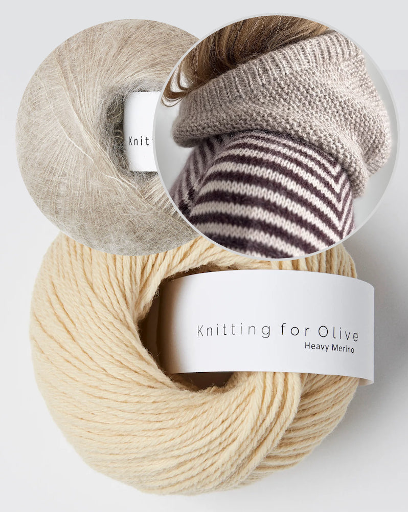 Coco Amour Knitwear Skye Hood mit Heavy Merino und Soft Silk Mohair von Knitting for Olive 6