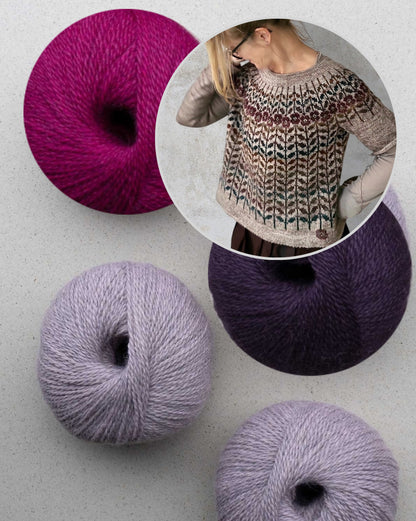 Sleeping Beauty Sweater | zarte Blätter und Blüten aus Balayage von Pascuali