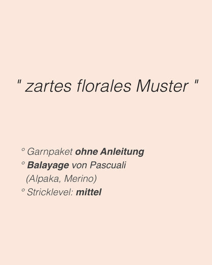Sleeping Beauty Sweater | zarte Blätter und Blüten aus Balayage von Pascuali