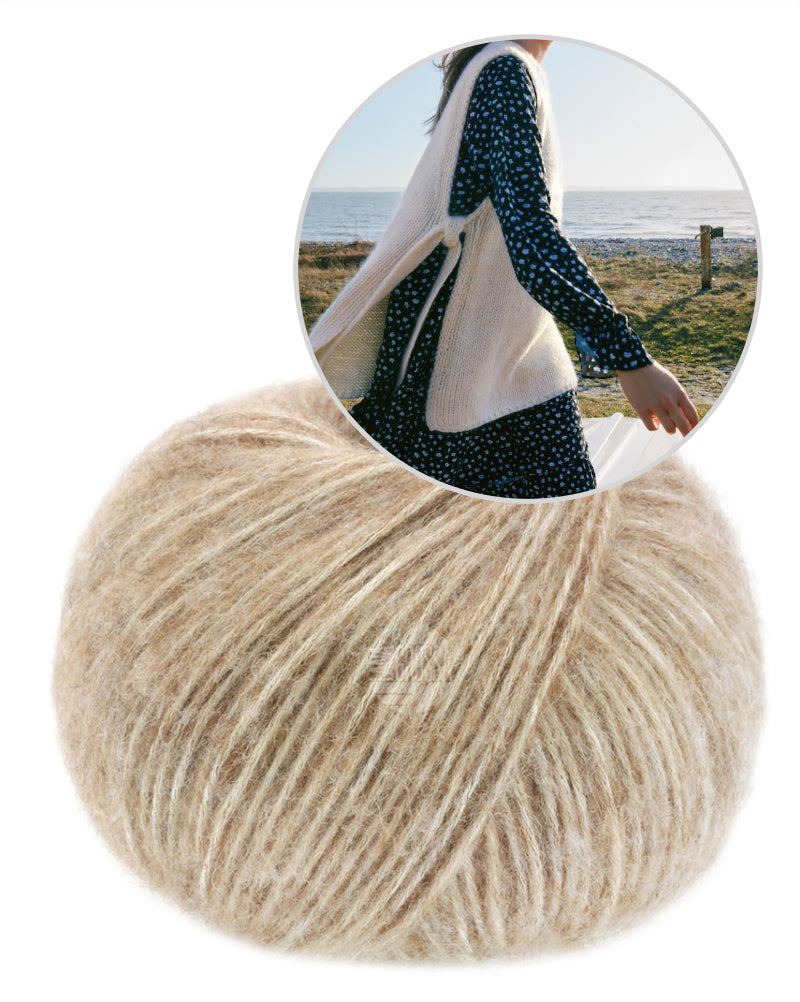 Slipover Nordic Breeze von Lana Grossa mit Natural Alpaca Pelo 7