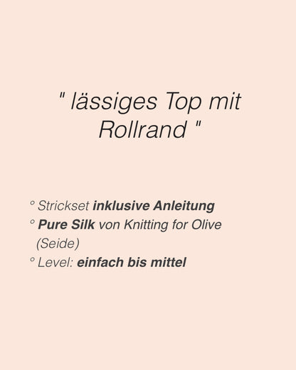 Slipstream Tank | lässig und leicht aus Pure Silk von Knitting for Olive