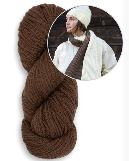 Smith Rock Scarf and Hat Set | passende Mütze und Schal aus Far von Woolfolk