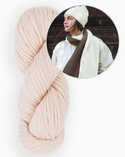 Smith Rock Scarf and Hat Set | passende Mütze und Schal aus Far von Woolfolk