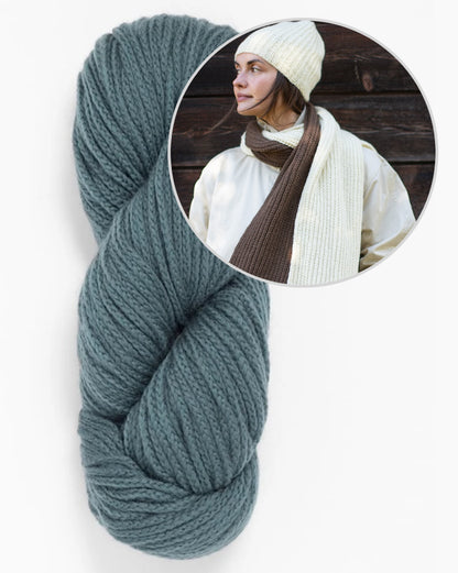 Smith Rock Scarf and Hat Set | passende Mütze und Schal aus Far von Woolfolk